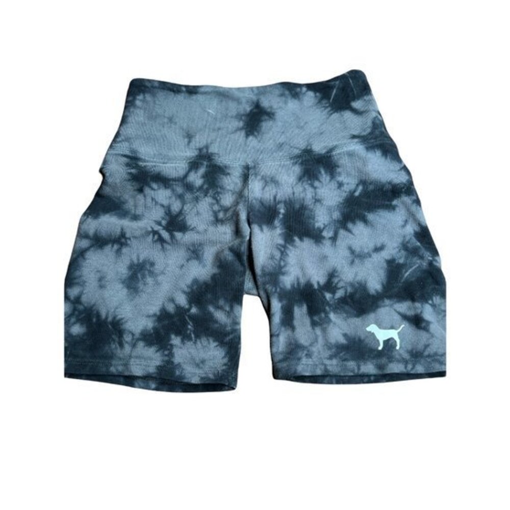 Pink yoga shorts Gray acid wash Size extra small